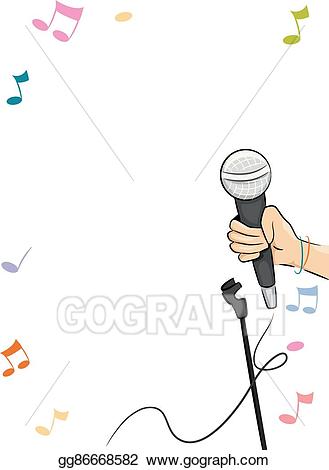microphone clipart border