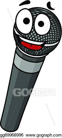 microphone clipart cartoon
