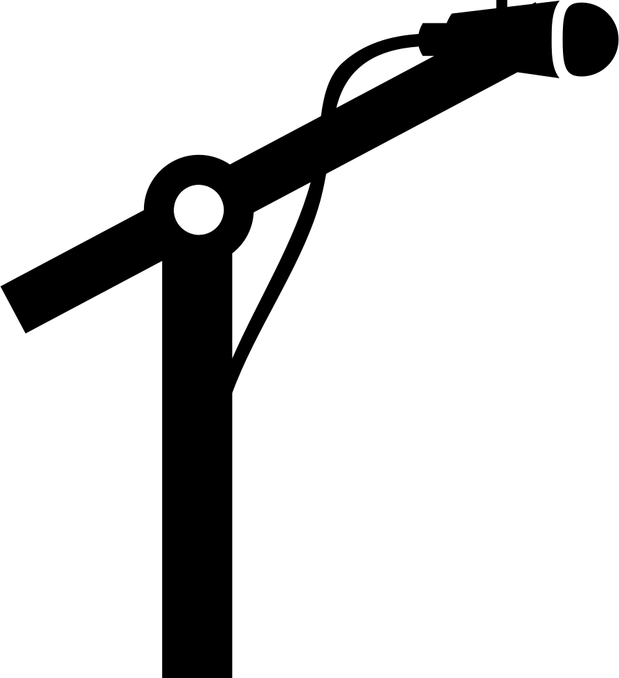 singer clipart microphone stand