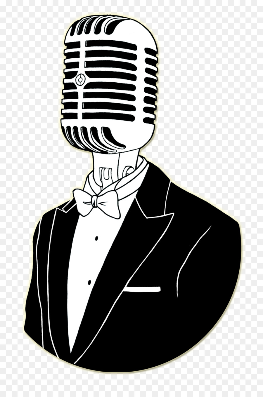 Microphone clipart comedy. Cartoon technology line 
