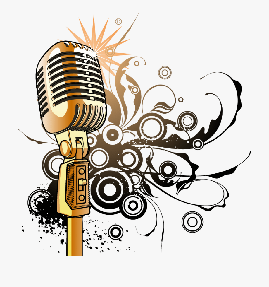 microphone clipart music note