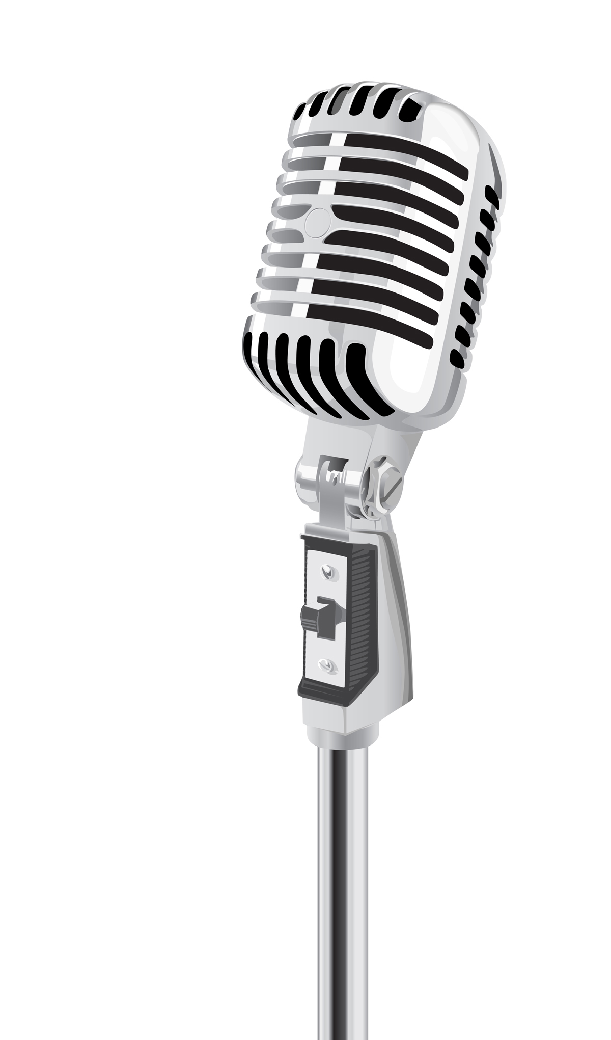 microphone clipart old school
