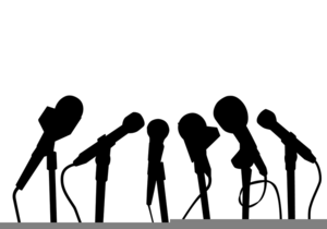 microphone clipart press conference