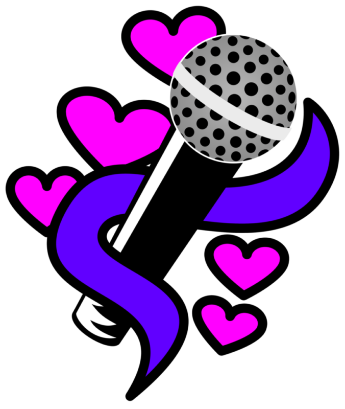 microphone clipart purple