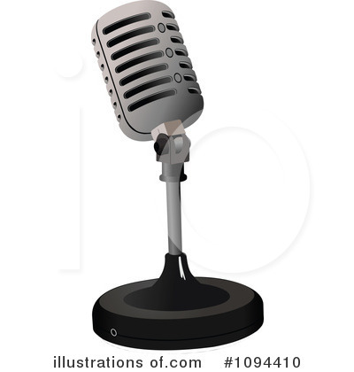 Illustration by leonid . Microphone clipart royalty free