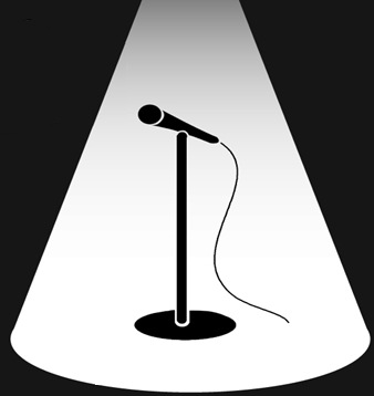 microphone clipart spoken word