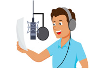 microphone clipart voice over