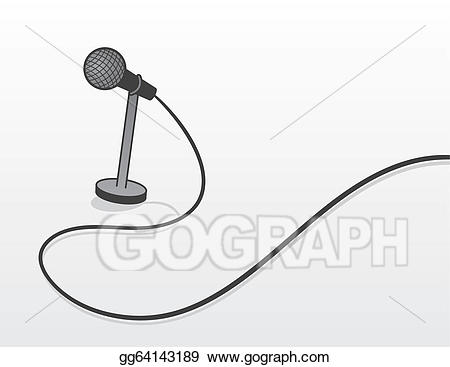 microphone clipart wired