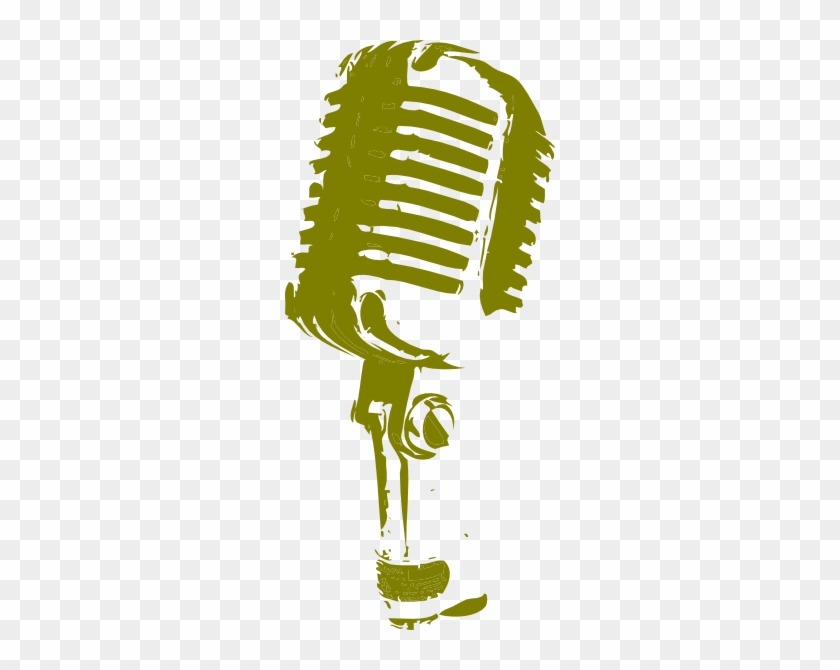 microphone clipart yellow