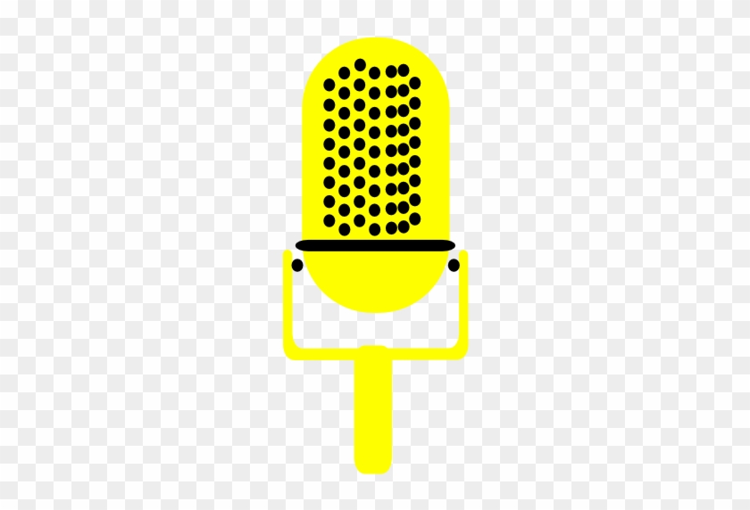 microphone clipart yellow