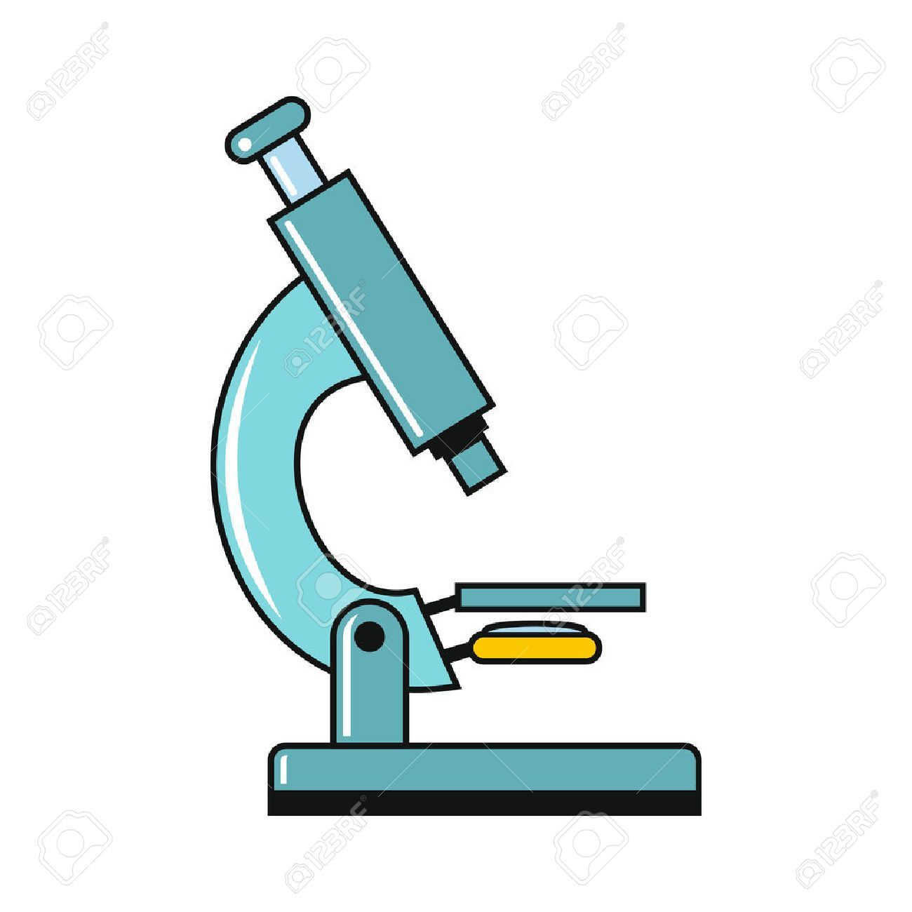 microscope clipart cartoon