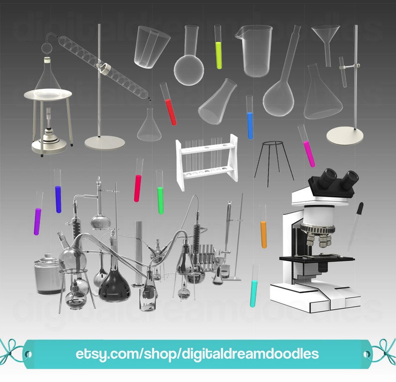 microscope clipart chemical testing