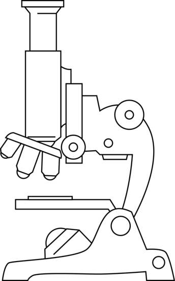 microscope clipart coloring sheet