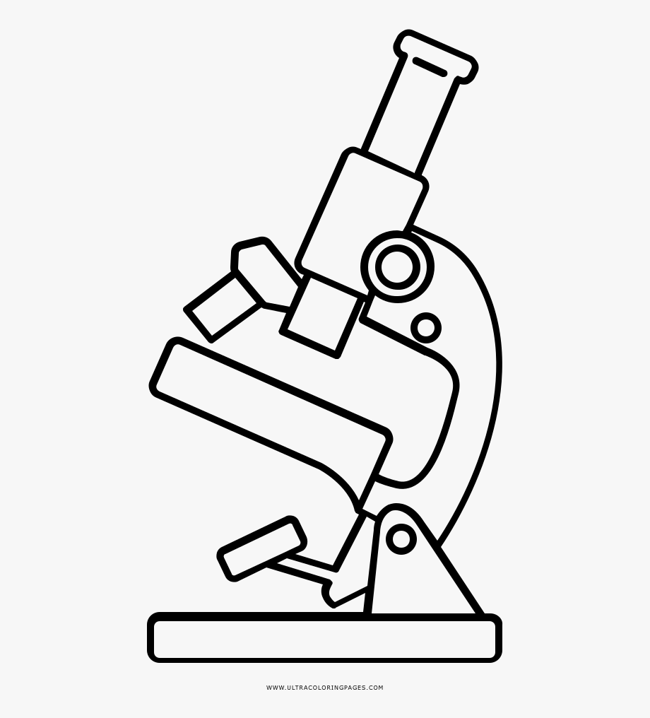 microscope clipart draw