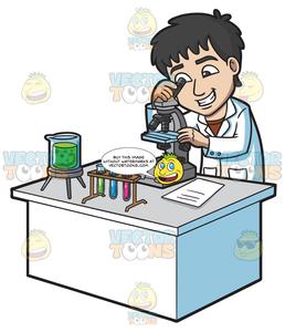 microscope clipart happy