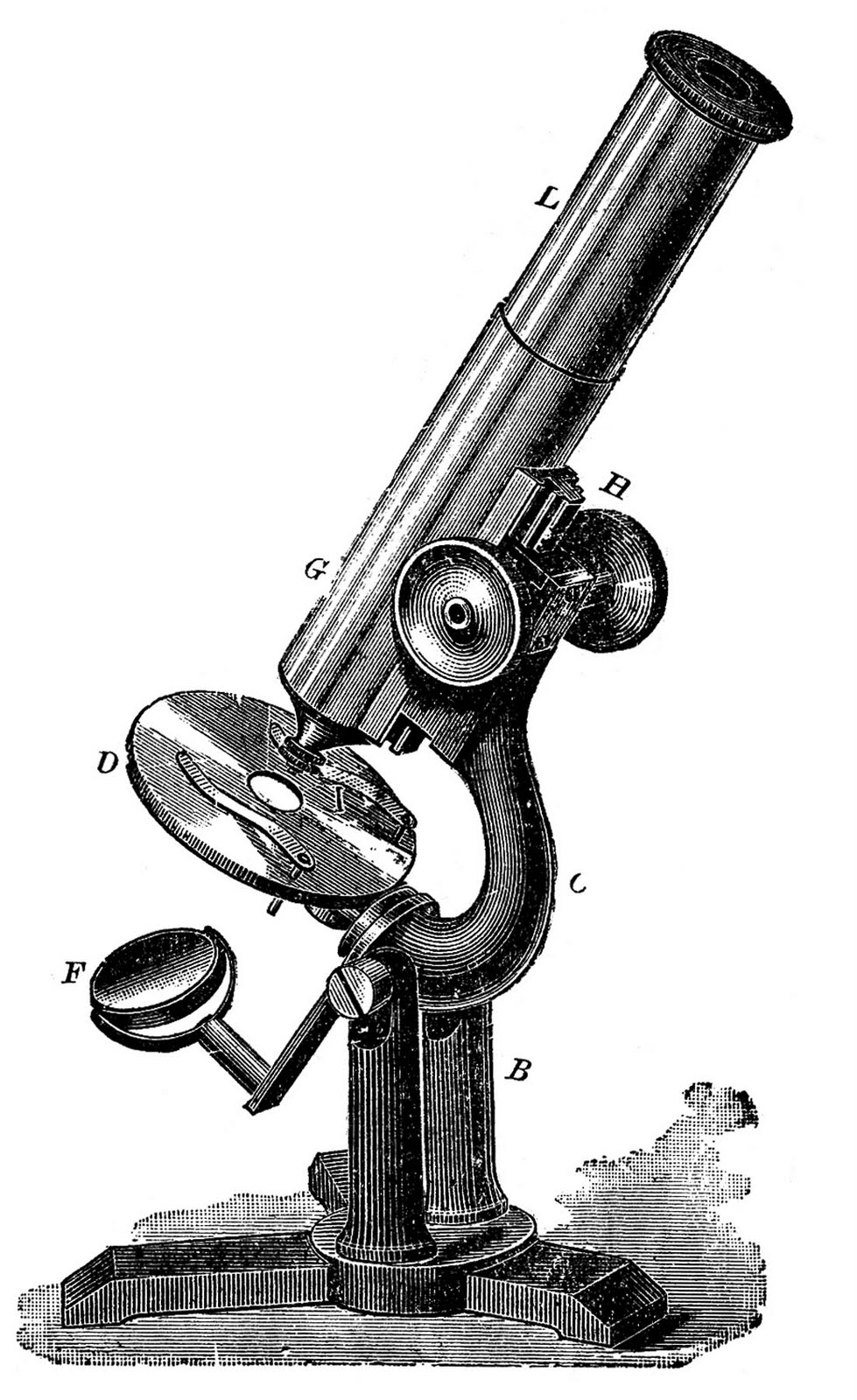microscope clipart old microscope