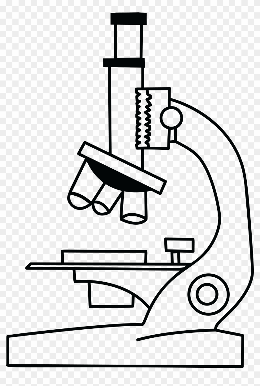 microscope clipart outline