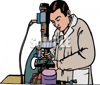 Microscope clipart researcher. Clip art picture of