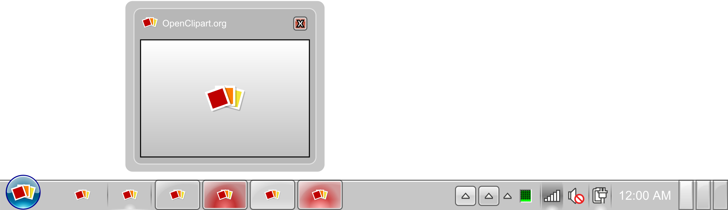 Windows taskbar png. Clipart big image