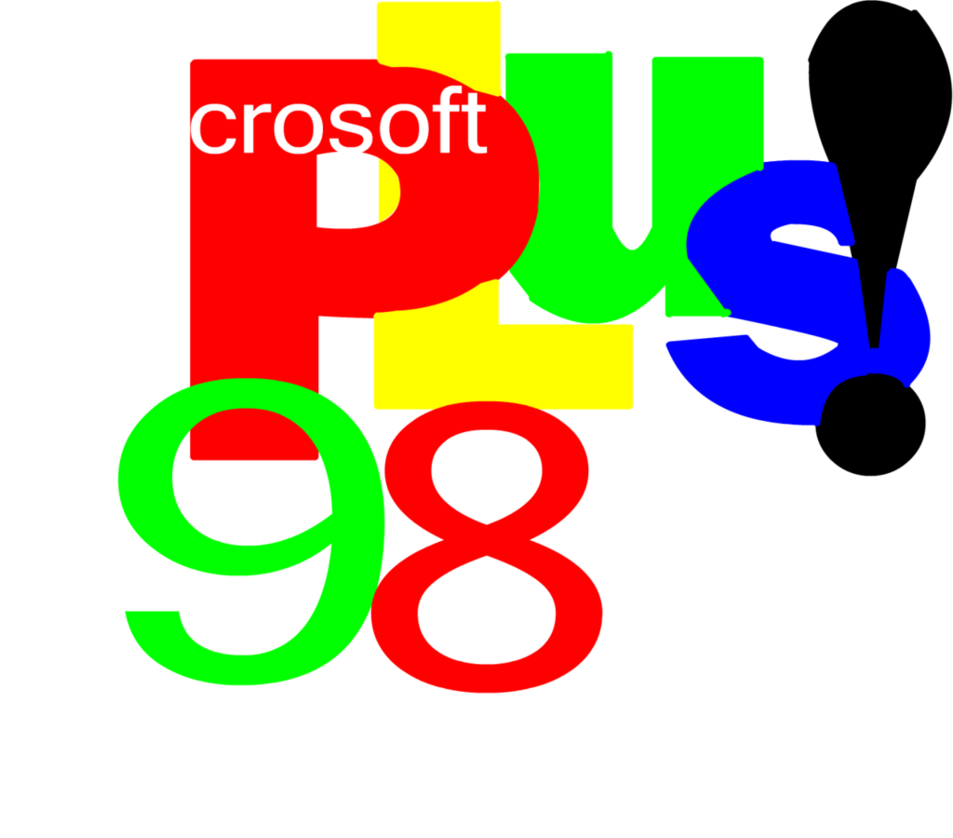 Microsoft clipart windows 98. Plus logo by derekautistafmf