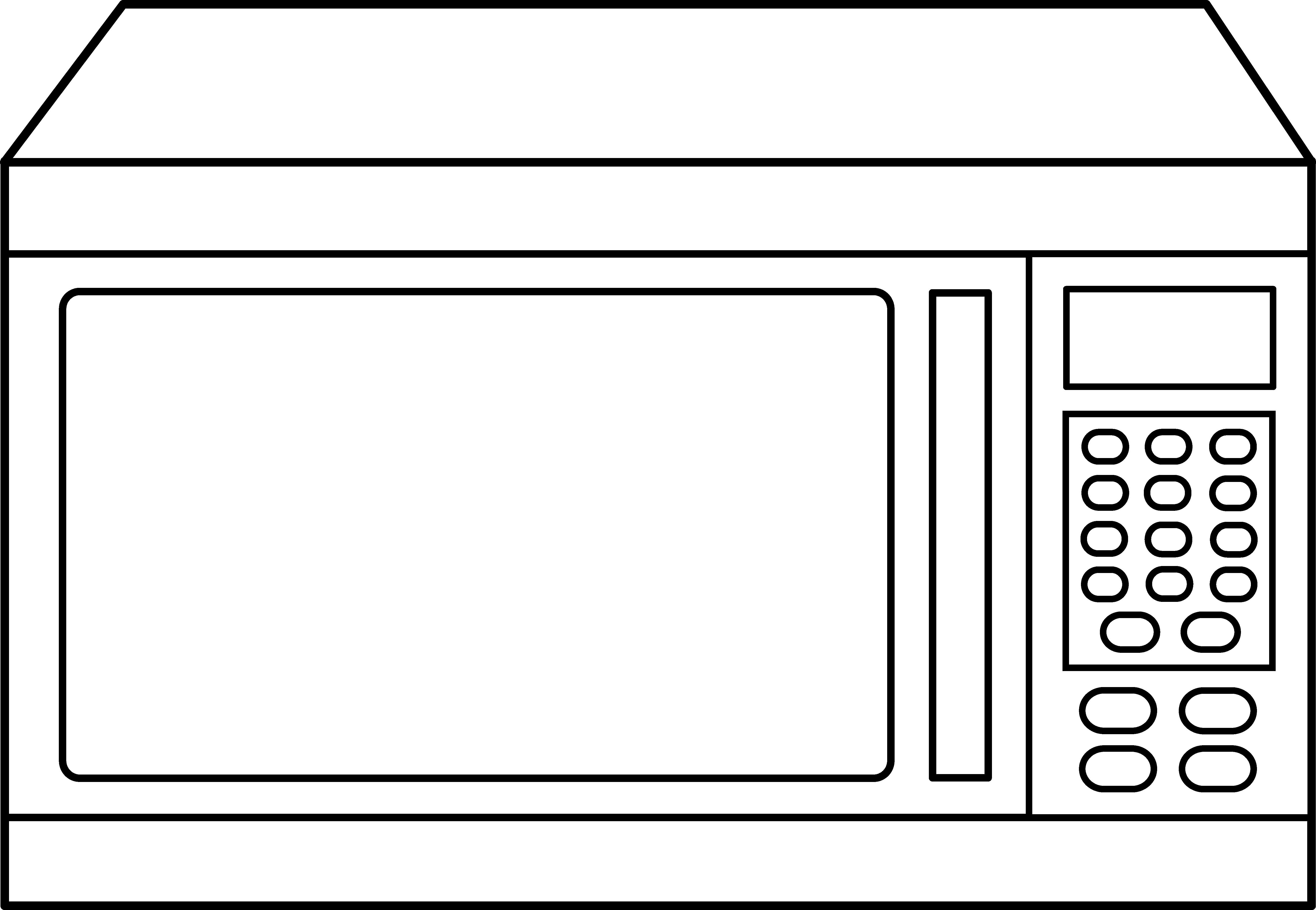 oven clipart sketch