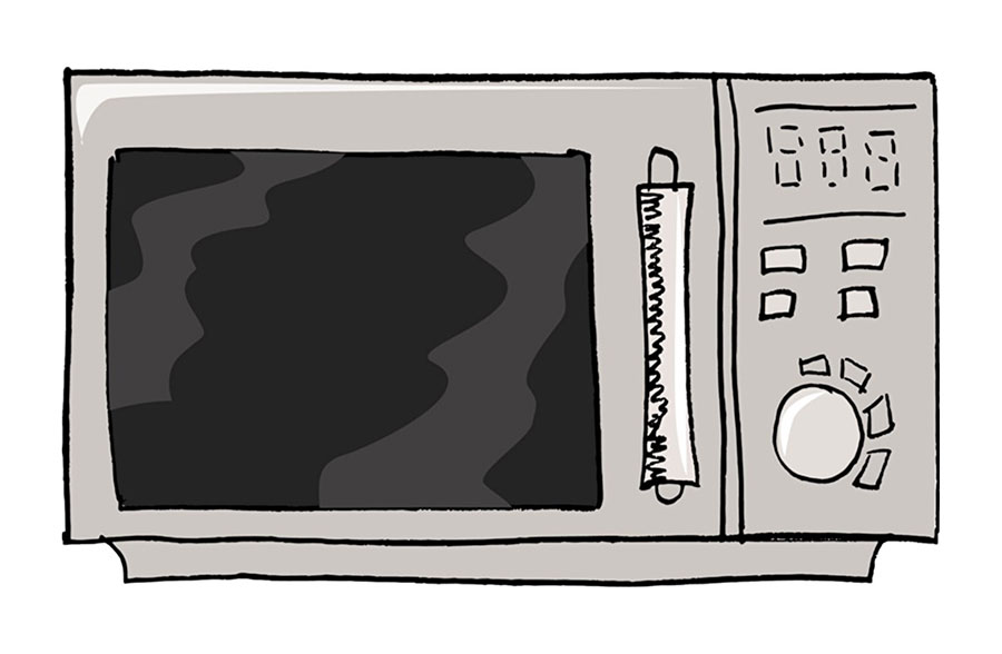 microwave clipart invented
