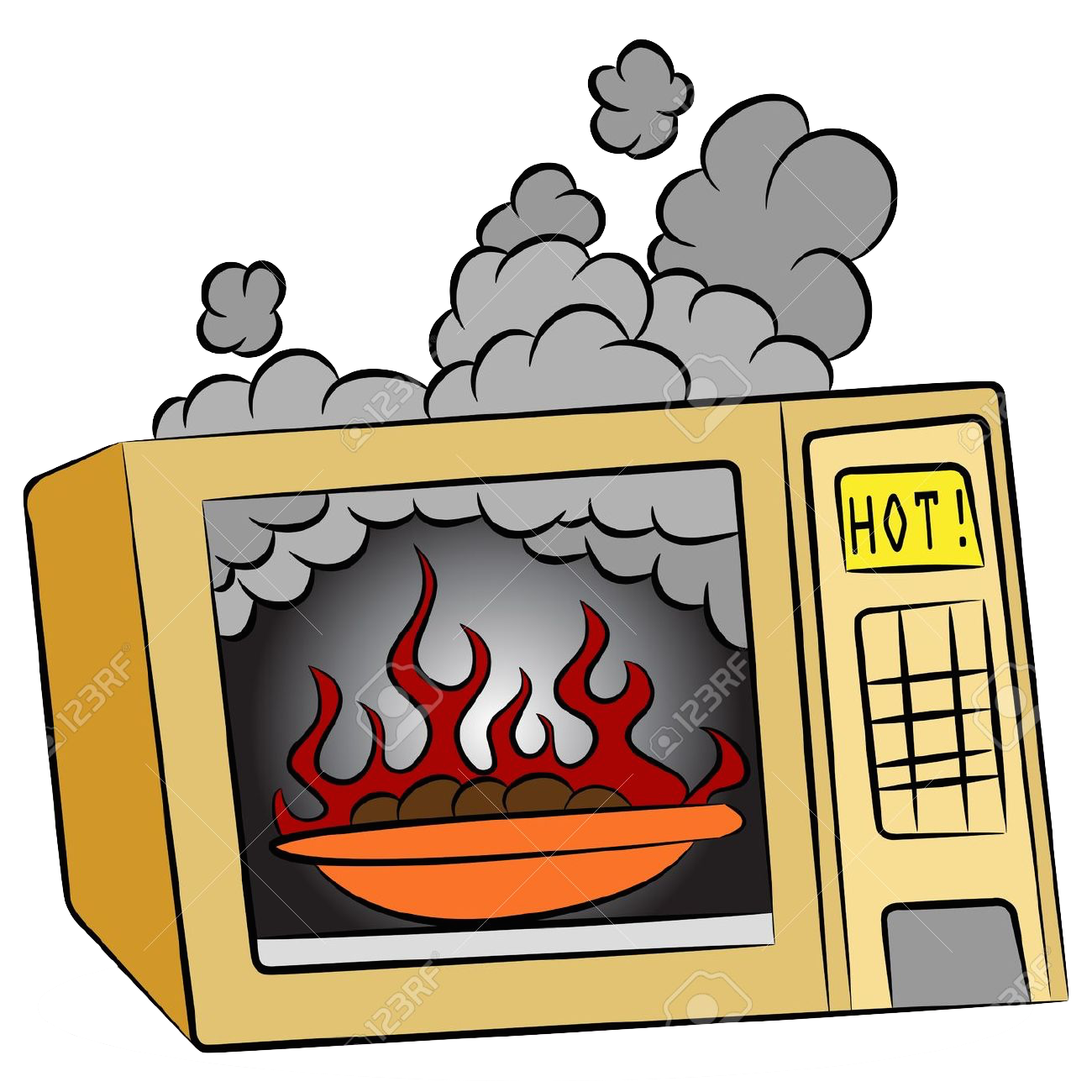 microwave clipart invented