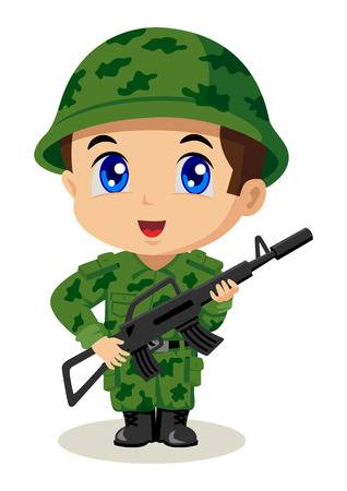 military clipart baby soldier