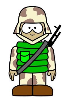 military clipart easy
