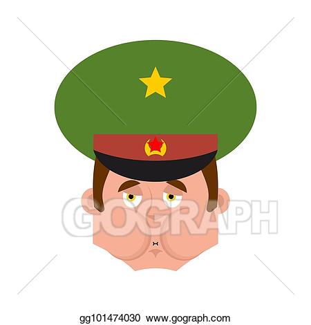 military clipart soldier face
