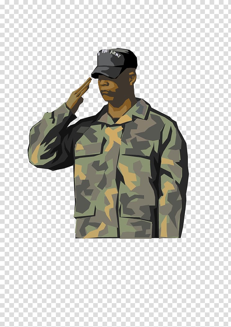 military clipart soldier salute
