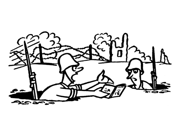 Military clipart war scene. A second civil in