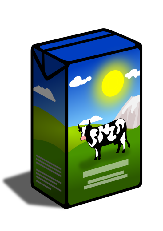 milk clipart in box