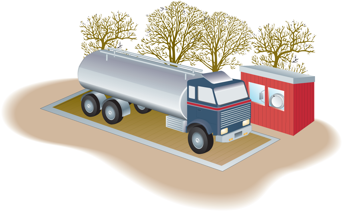 Collection and reception of. Milk clipart lorry
