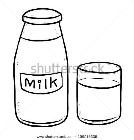 milk clipart sketch