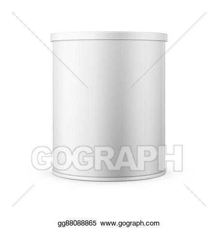 Milk clipart tin. Vector illustration can for