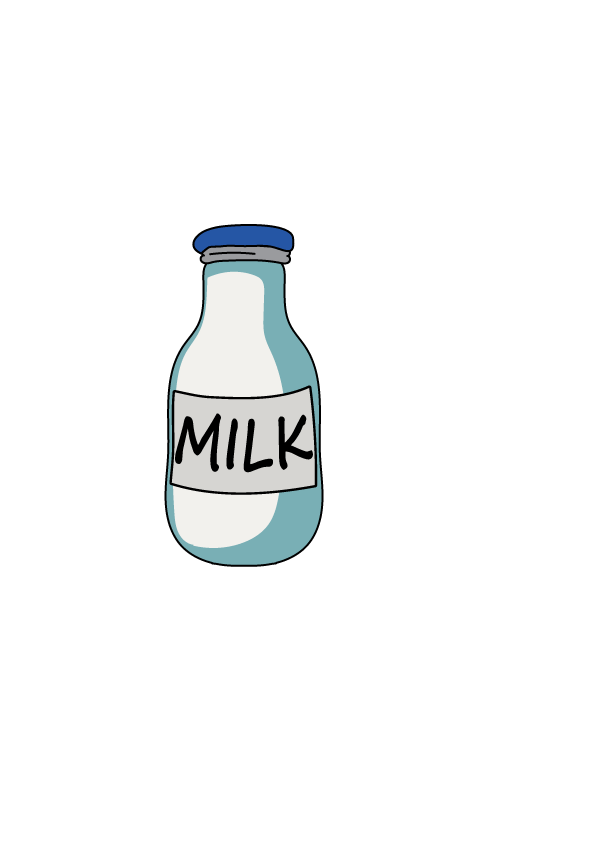 Cartoon bottle pinterest. Milk clipart vector