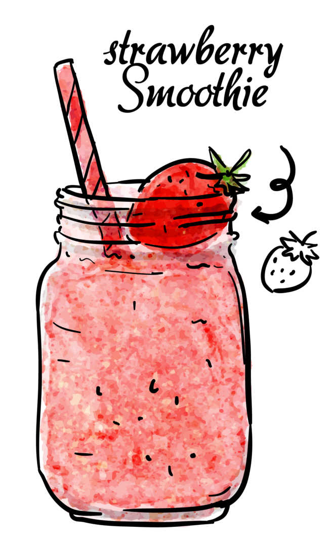 milkshake clipart berry smoothie