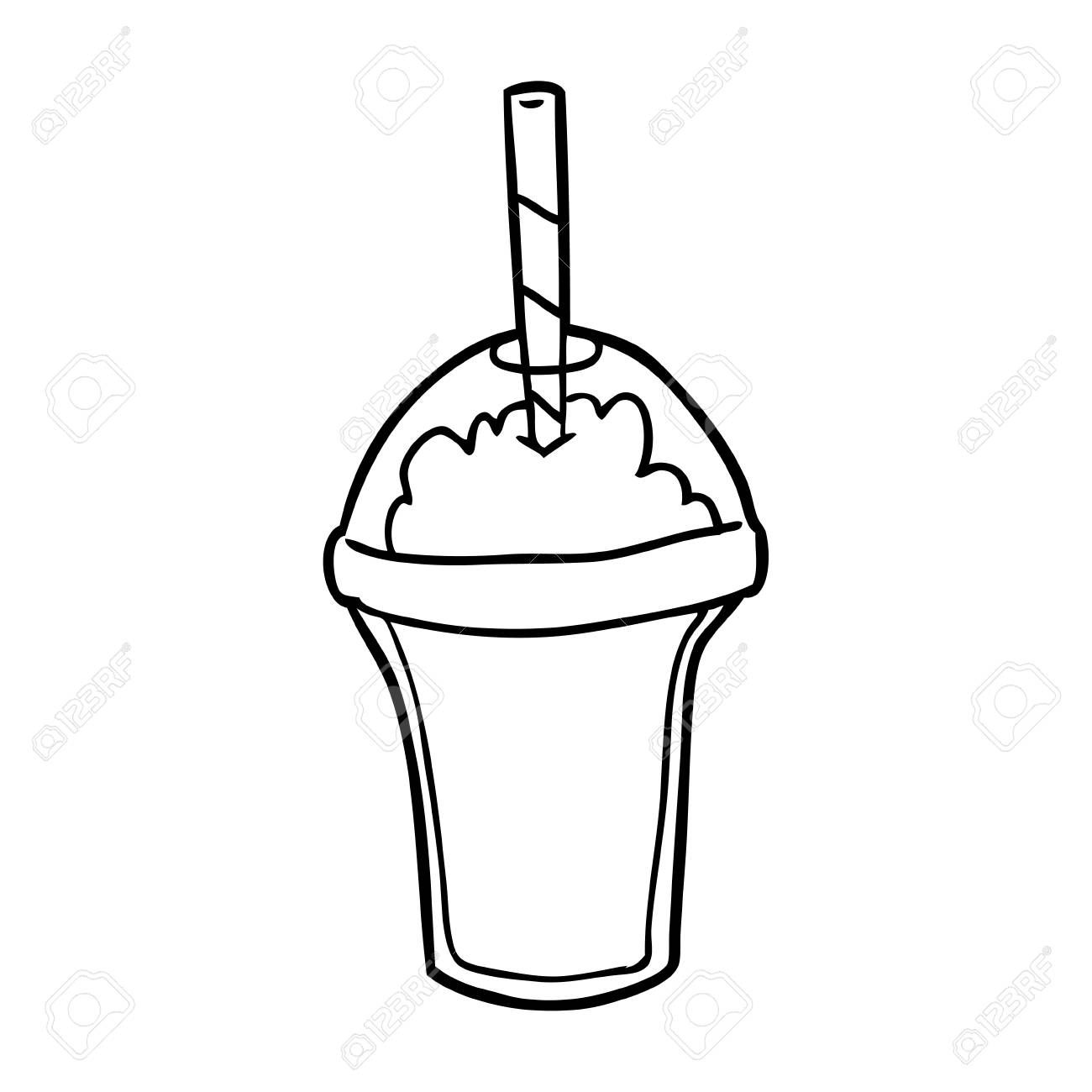 Sketch at paintingvalley com. Milkshake clipart hand drawn
