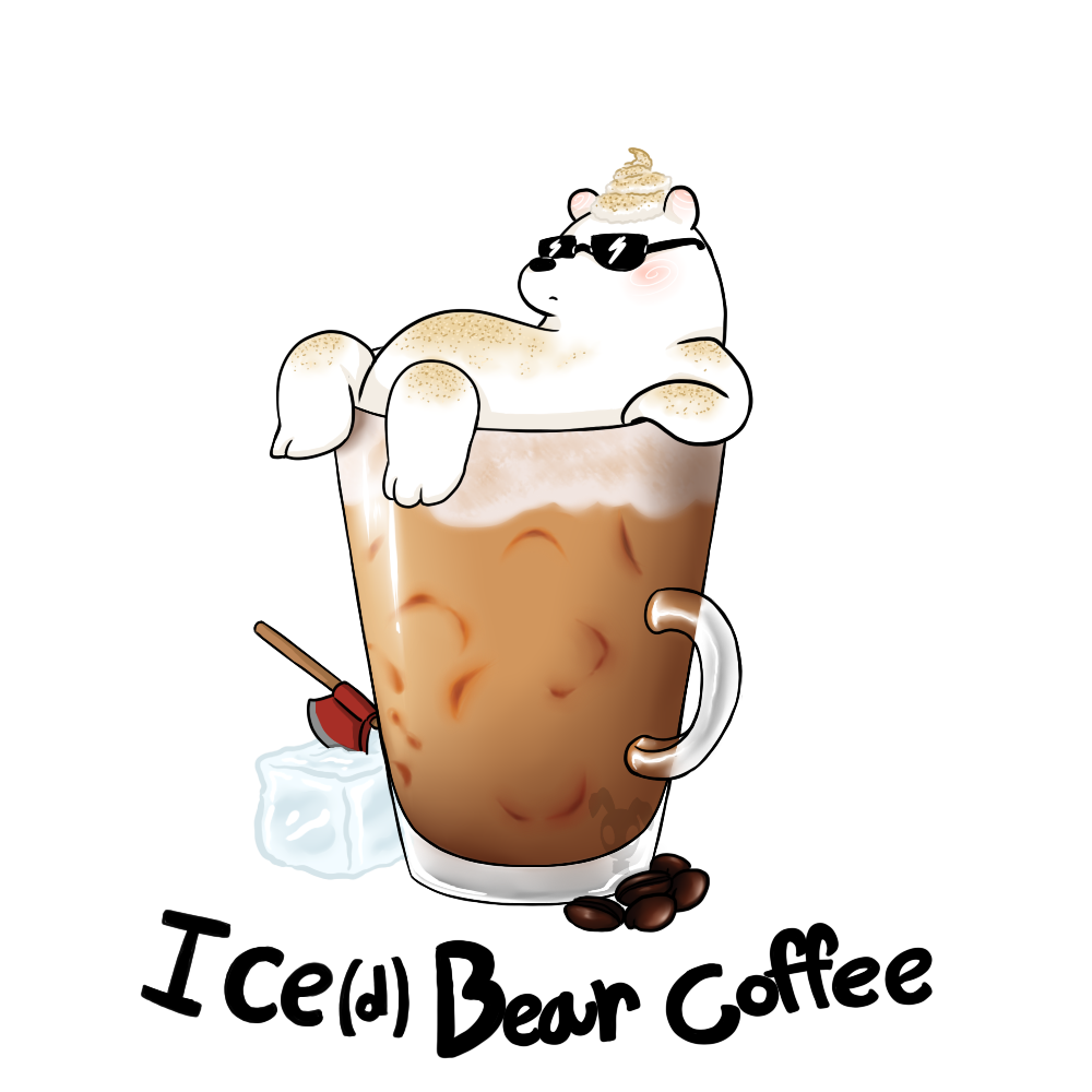 Milkshake clipart ice cream soda. Bear takes care of