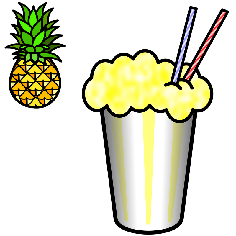 Symbol drinks talksense pineapple. Milkshake clipart milkshake cup