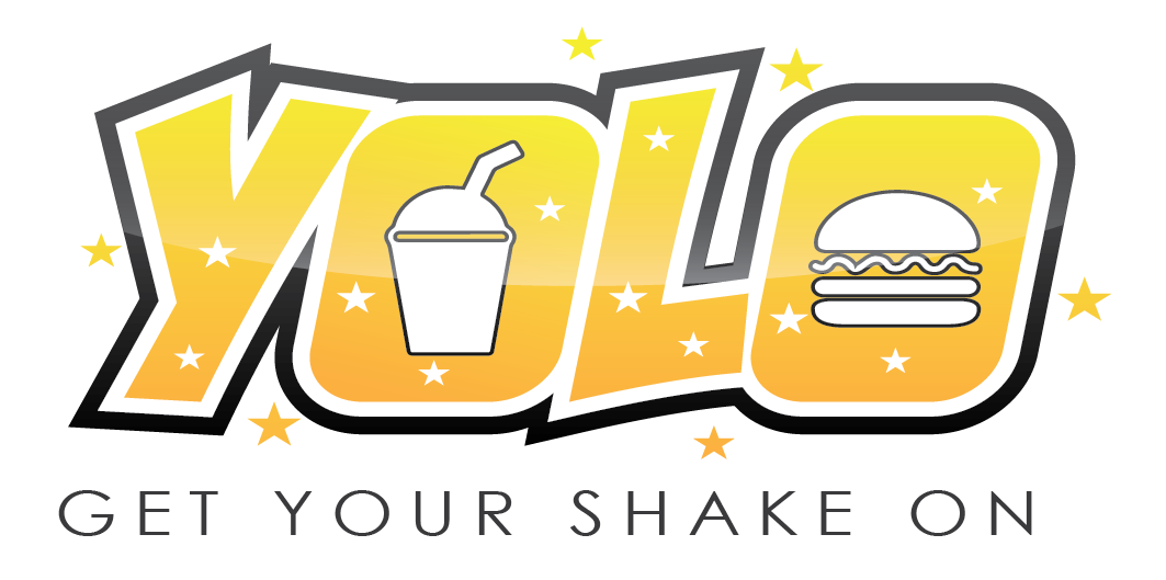 Yolos burger and bar. Milkshake clipart milkshake glass