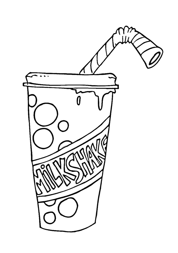 milkshake clipart outline