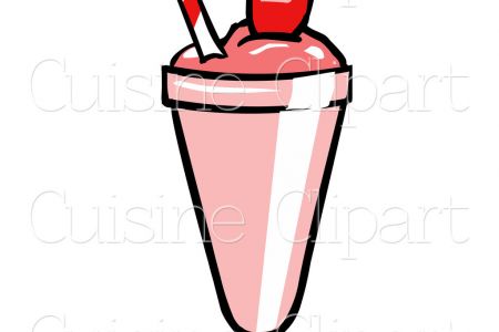 milkshake clipart pink