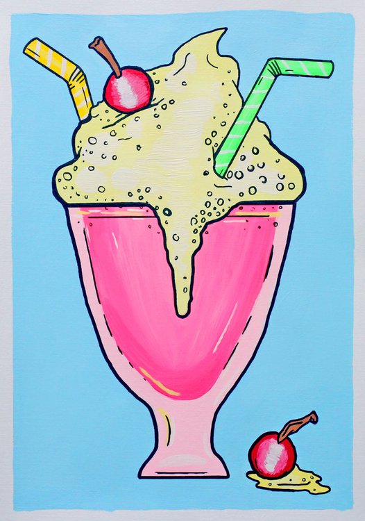 milkshake clipart pop art