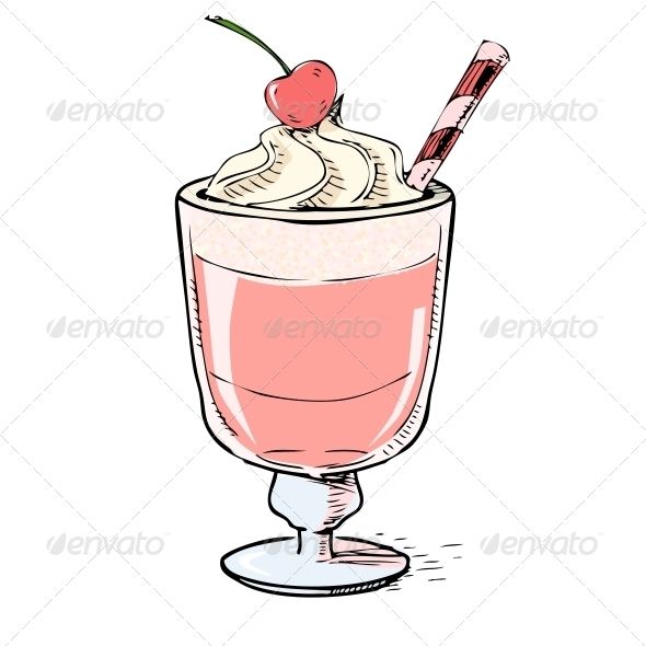 milkshake clipart sketch