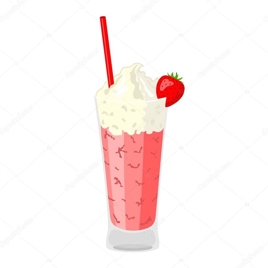 milkshake clipart strawberry milkshake