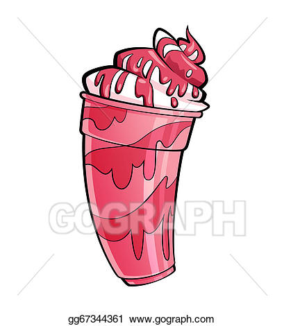milkshake clipart sundae glass