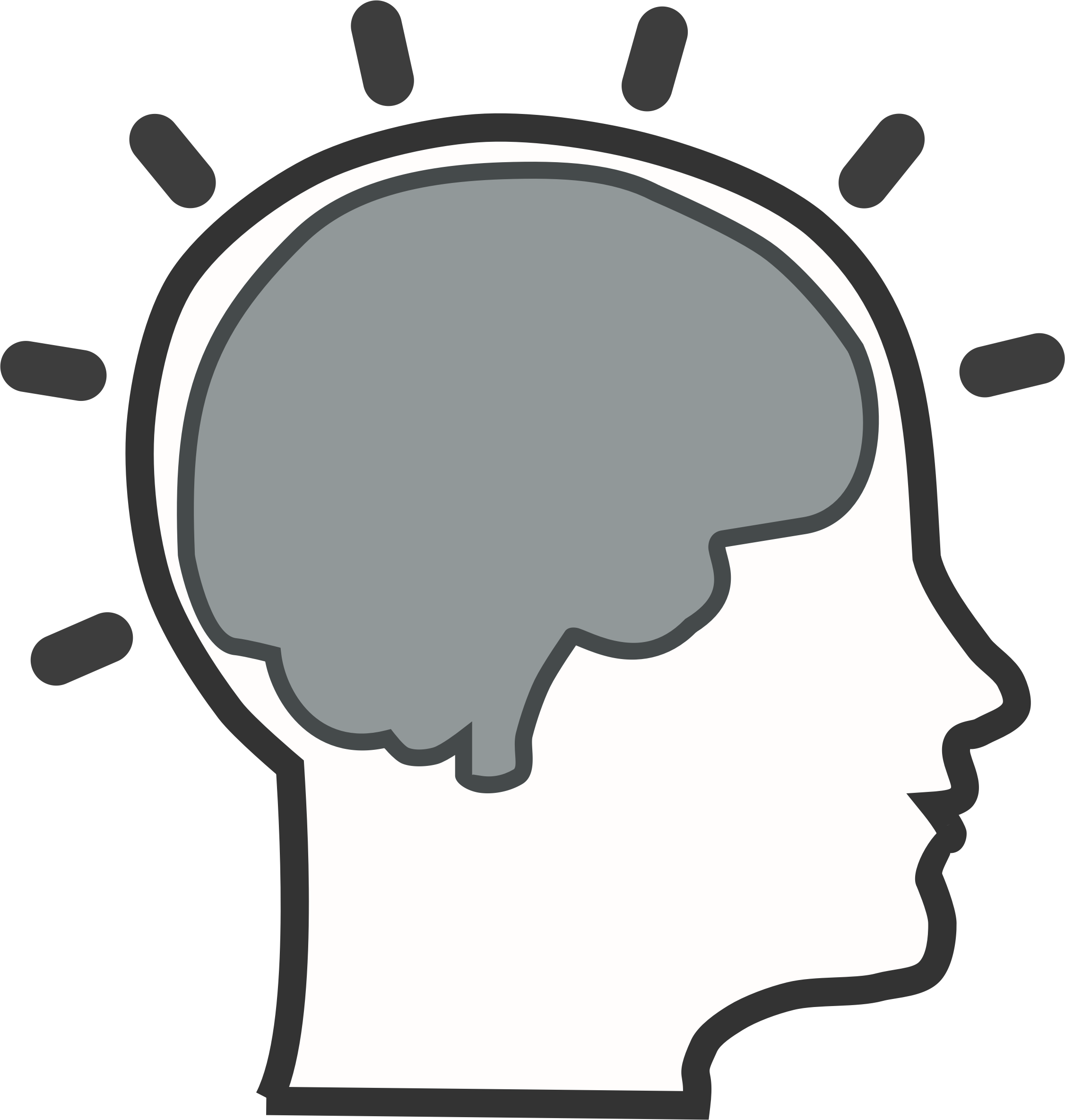 collection of thinking. Mind clipart brain