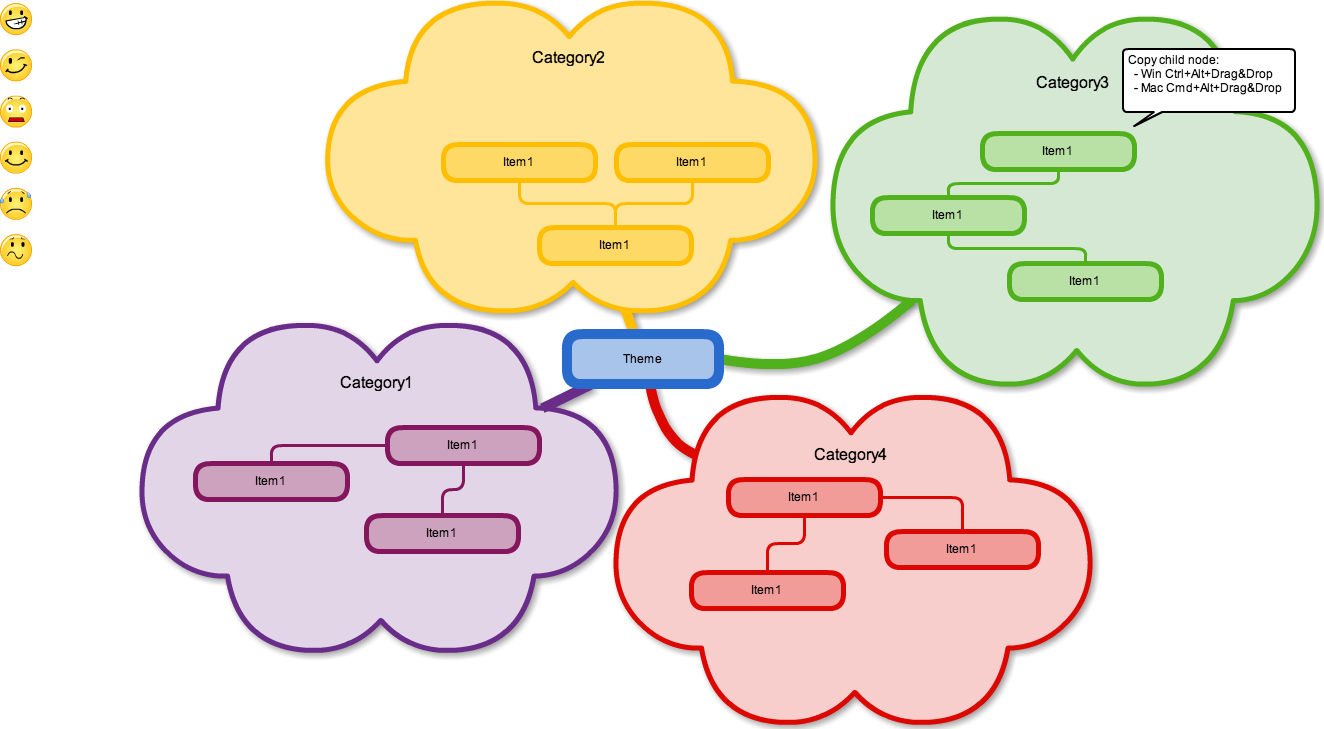 blank templates for mind mapping free elementary education